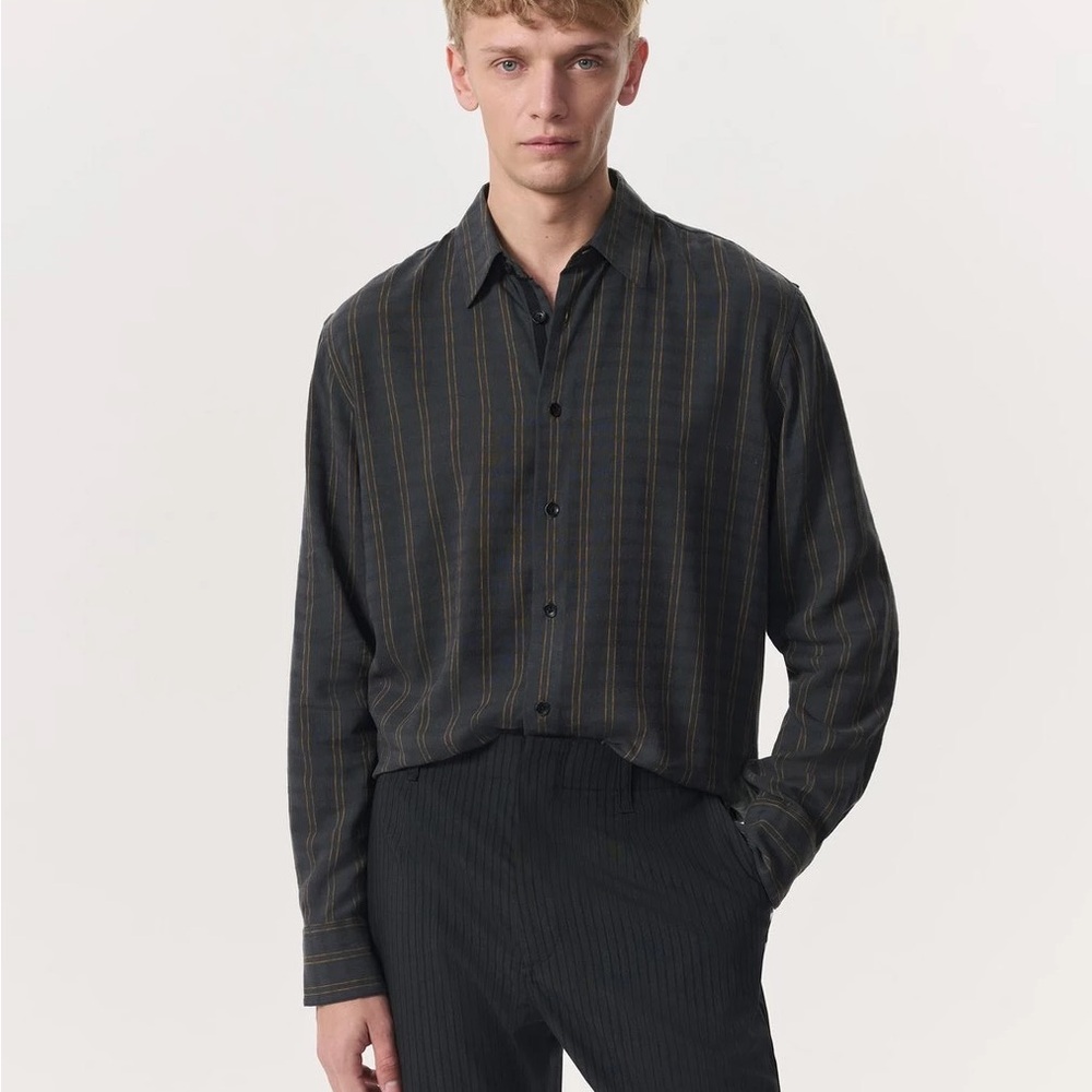 rag & bone Black and Brown Casual Button Down Shirts